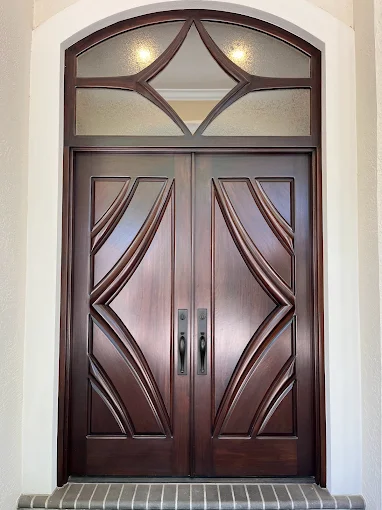 Custom double door installation