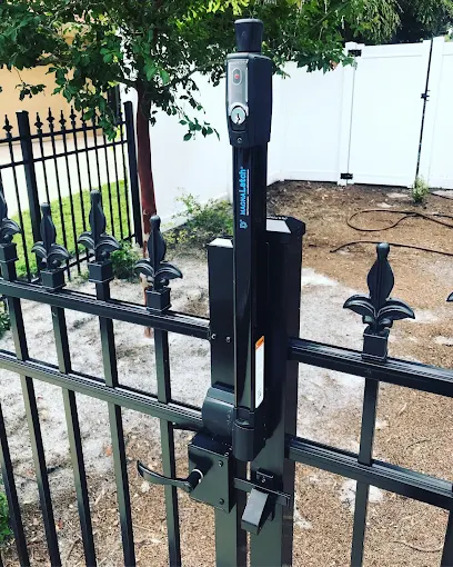 Gate access control lock