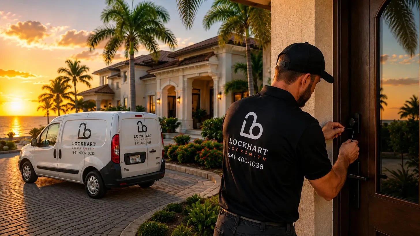 Lockhart Locksmith service van in Sarasota